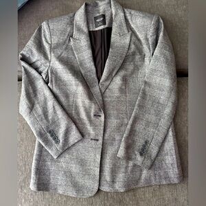 Simply Vera Wang Blazer.  Beautiful black, white and silver plaid.